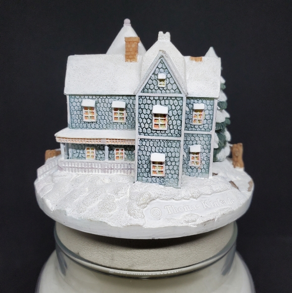 2002 Thomas Kinkade "Holiday Gathering" Candle Topper - Picture 3 of 6